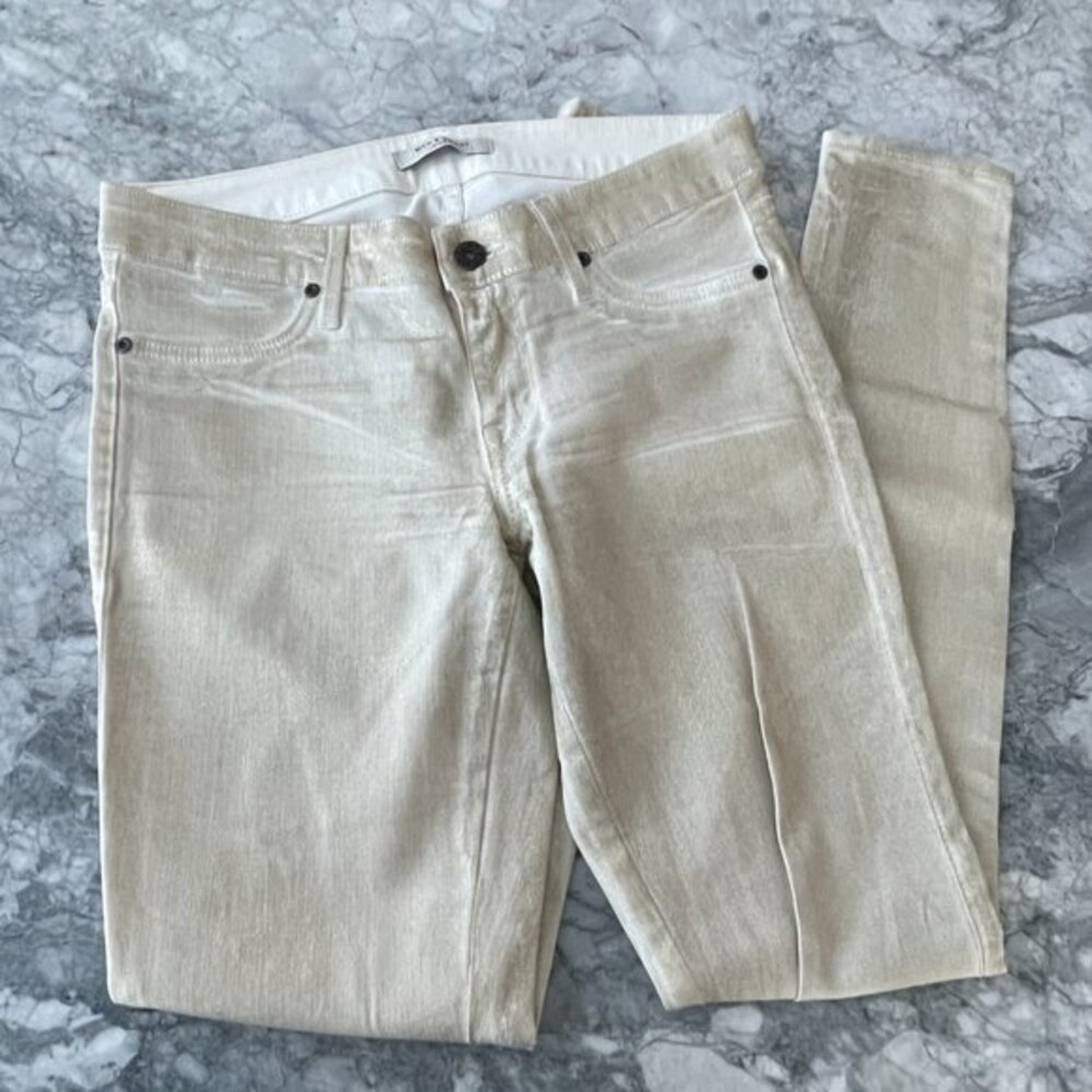 Rich & Skinny Mid Rise Skinny Fit Leg Jeans Off-White Size 28 - Picture 7 of 7